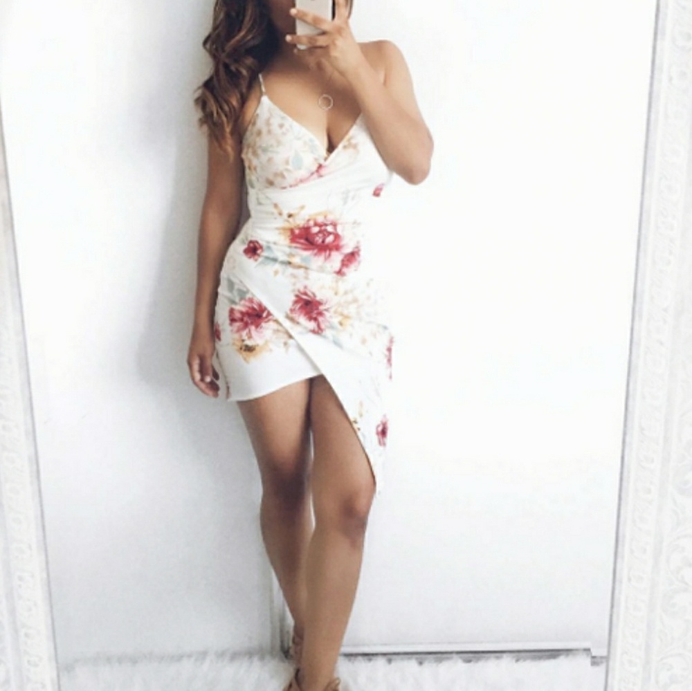 Floral Wrap Dress